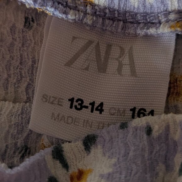 Zara Kids | TEXTURED FLORAL SKORT | 13-14 years - Picture 12 of 15